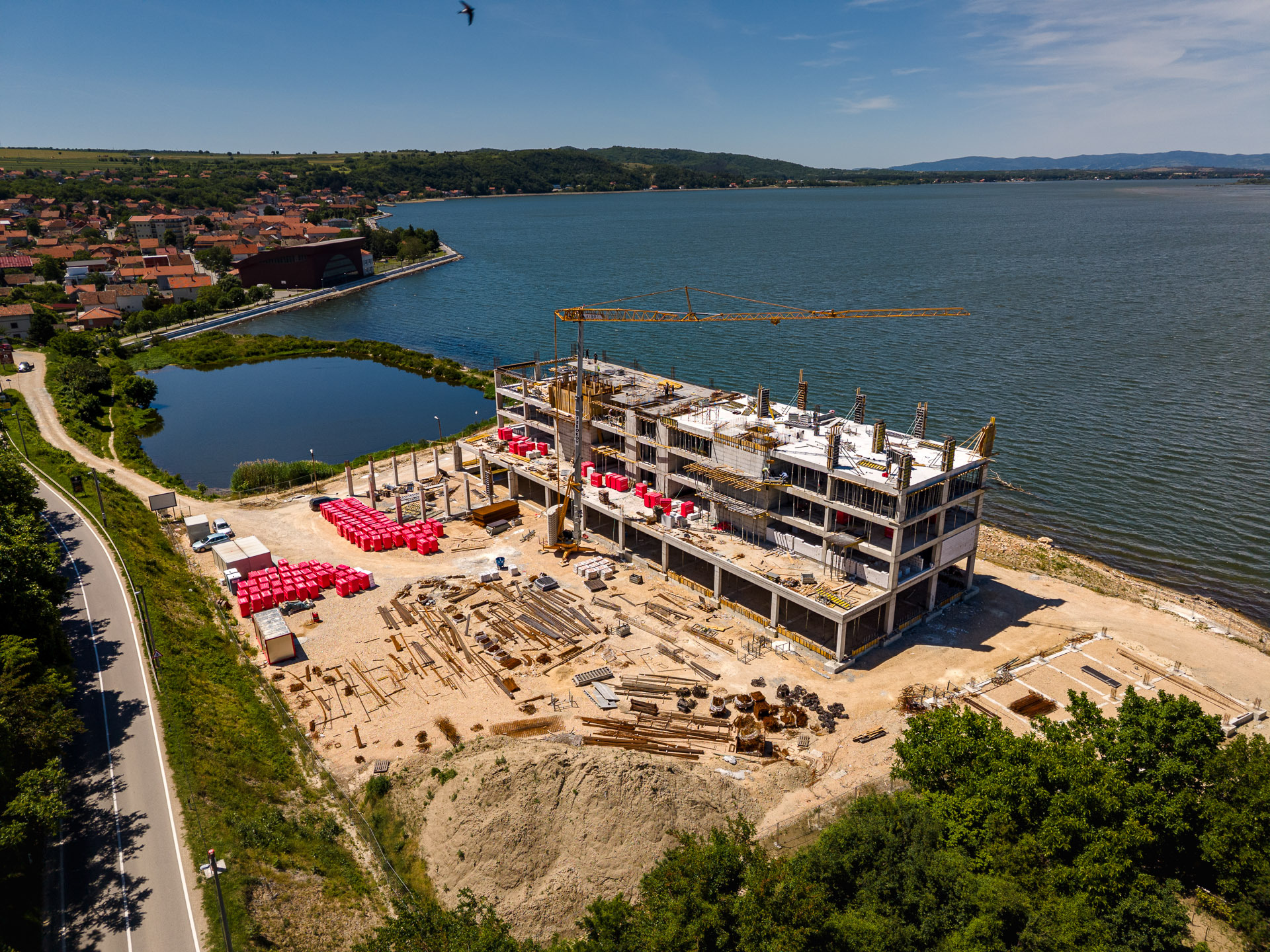 Ramada by Wyndham Danube Waterfront Golubac – construction, May 2026