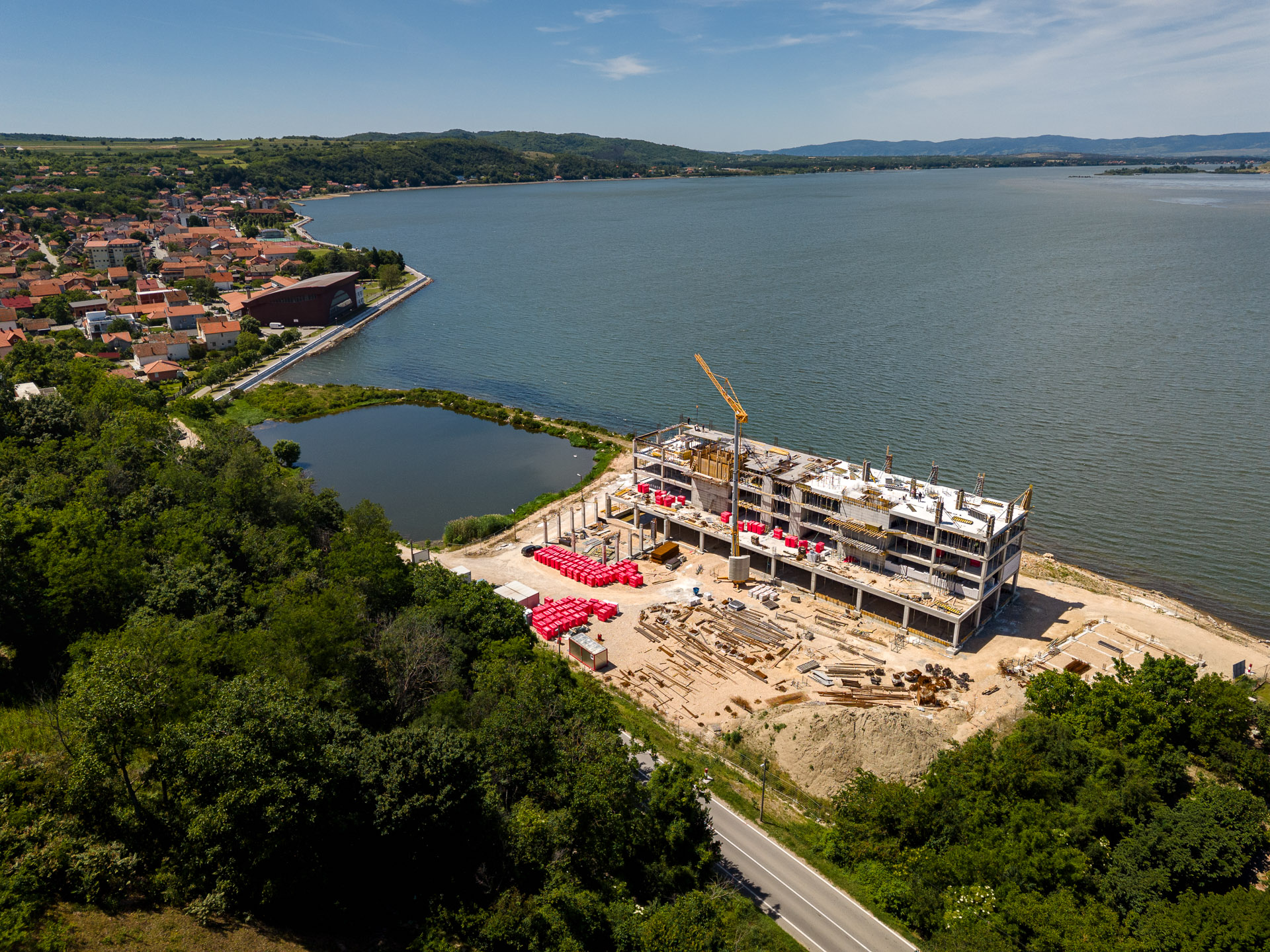 Ramada by Wyndham Danube Waterfront Golubac – construction, May 2026